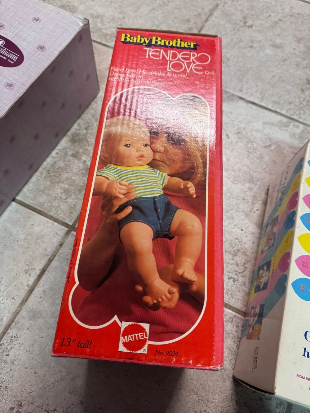 VINTAGE Mattel Baby Brother Tender Love Doll NIB
